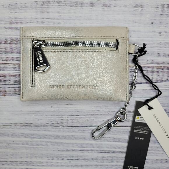 Aimee Kestenberg Ashley Leather Pouch Stone Silver - Picture 3 of 7